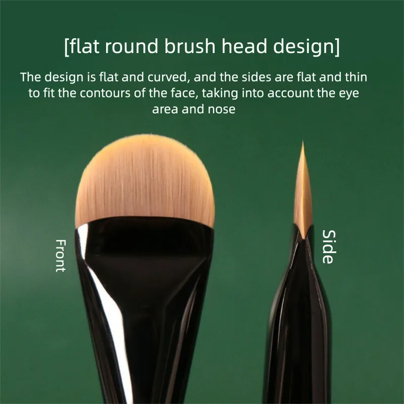 Anti-Aging M91 Round Flat Head Liquid Foundation Brush, Ultra-Thin, No Trace, Not Easy To Absorb Product, Suitable For Sensitive