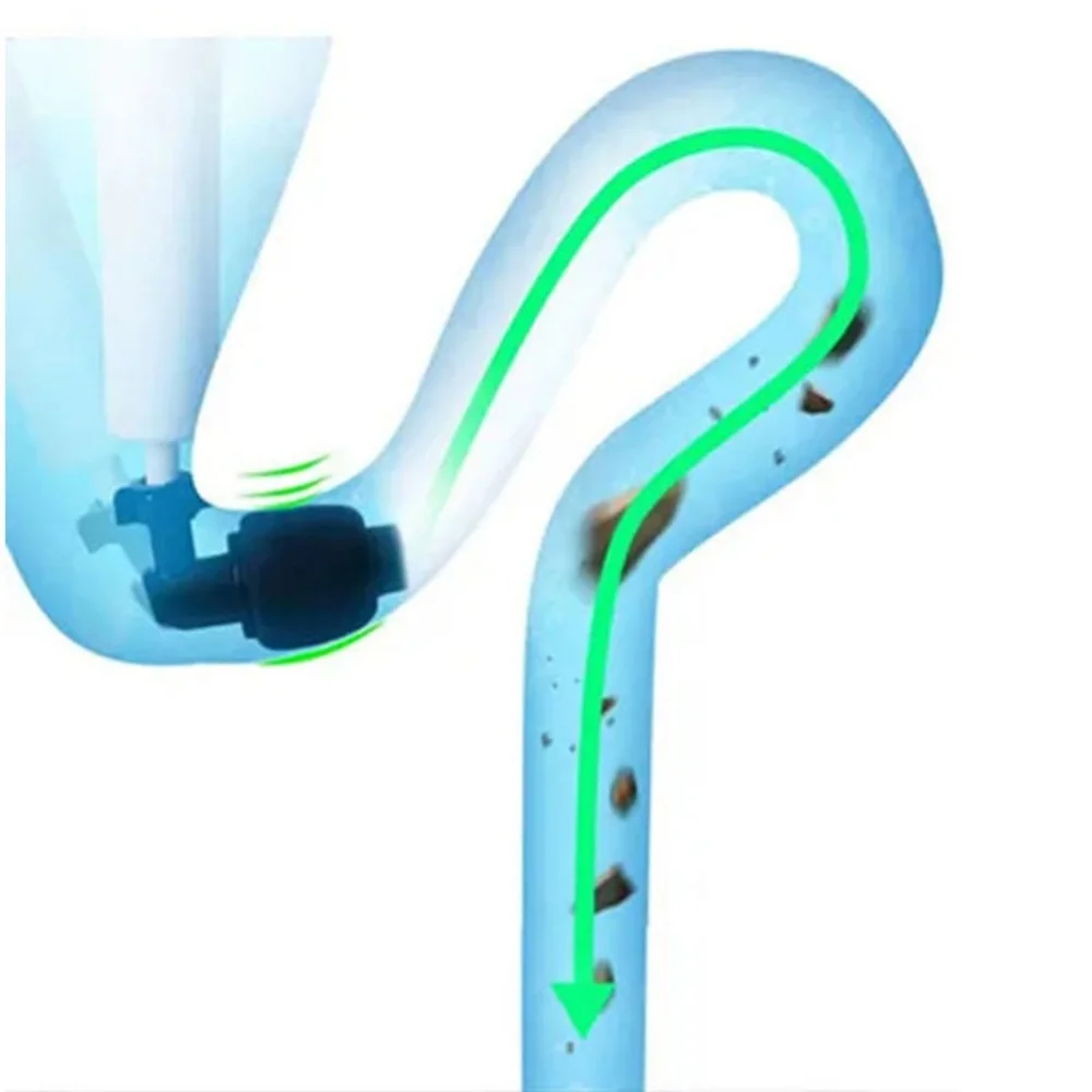 Bathroom Plunger Stainless Steel Pipeline Clogged Remover Universal High- Accessories for Bathroom Shower Bathtub