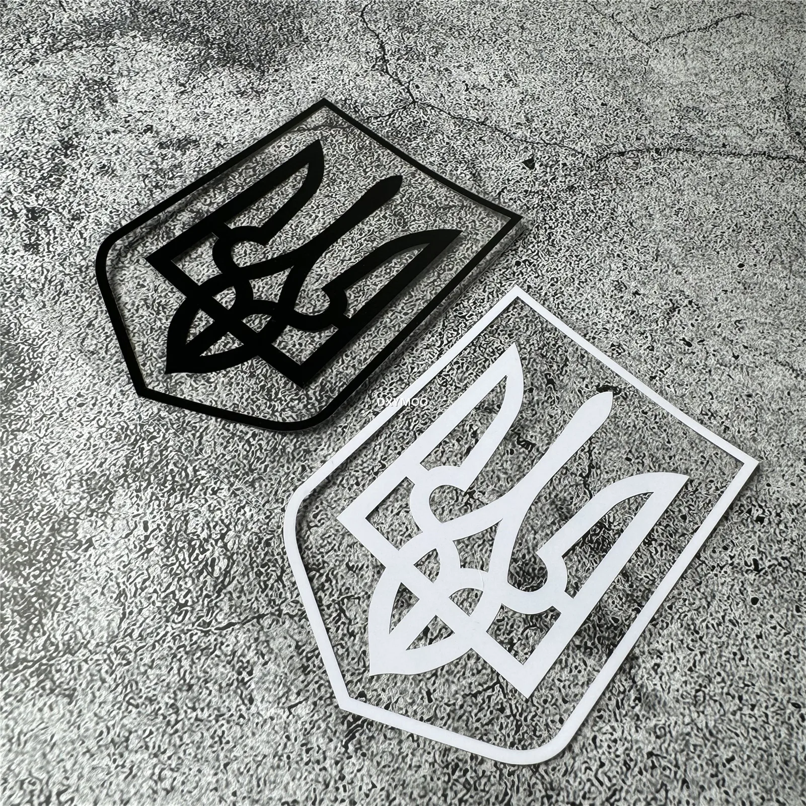 

Car Stickers for Ukrainian Tryzub Trident Ukraine Decal Motor Body Helmet Applique Auto Window Body Decals Vinyl