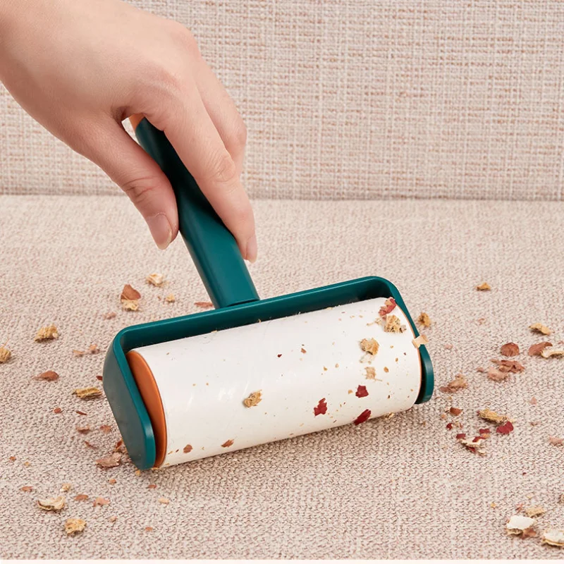 Tearable Roll Paper Sticky Dust Brush Pet Hair Remover Portable Cleaning Clothes Lint Wiper Carpet Tousle Replaceable Catcher