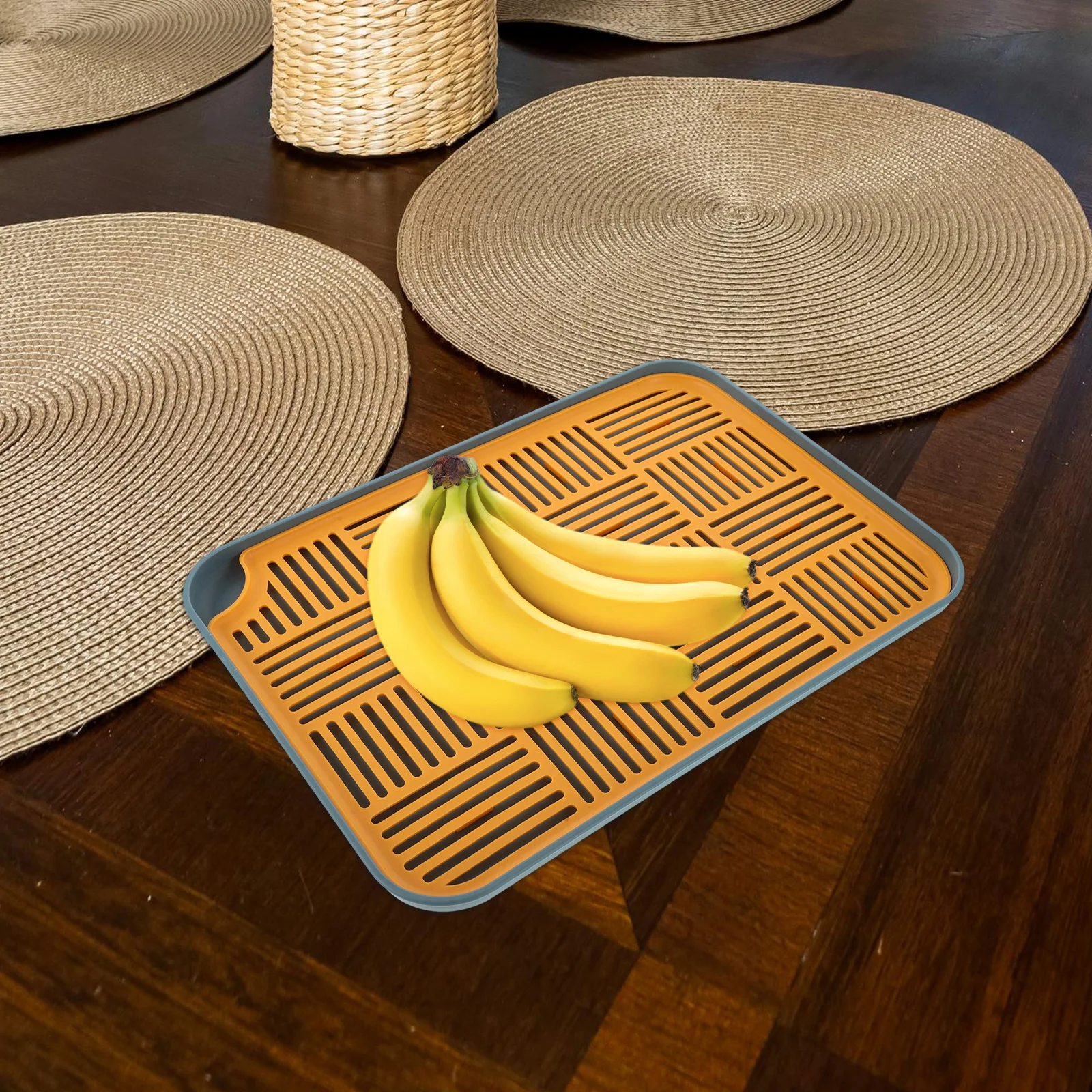 

Dual Layer Draining Plate Fruit Basket Kitchen Counter Sink Rack Drying Tray Storage Bowl Bulk Capacity Efficient Water Removal