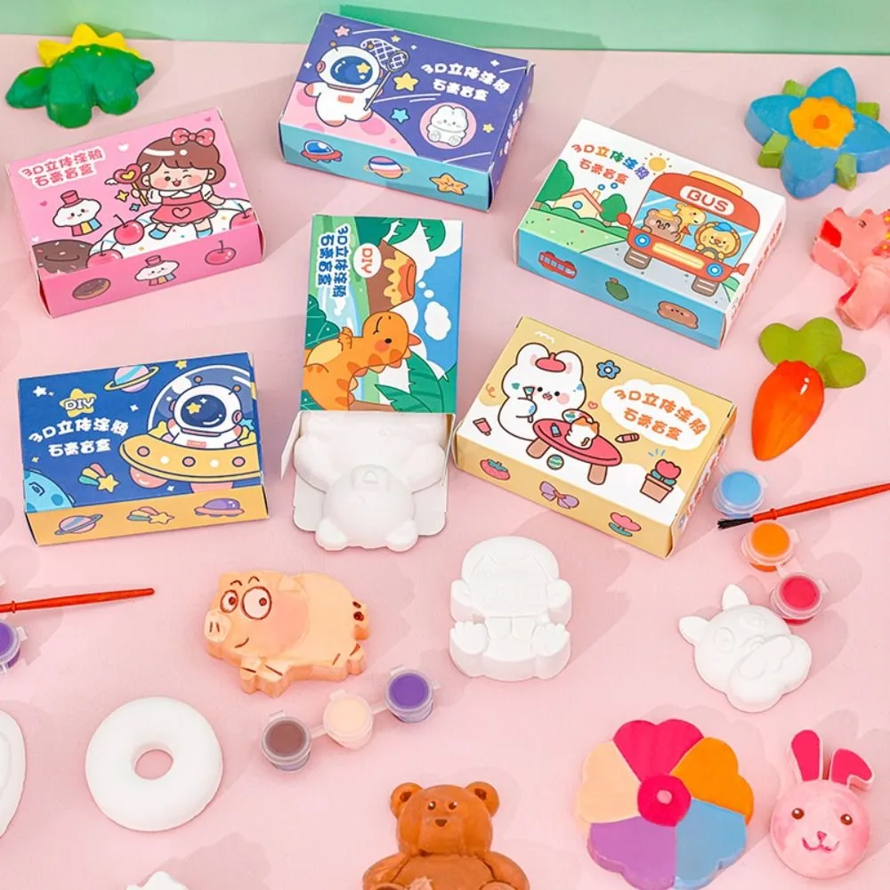 몬테소리 꽃 어린이 색칠 활동 공간 예술 색채 채우기 교육용 동물 DIY 페인트 피규어 선물