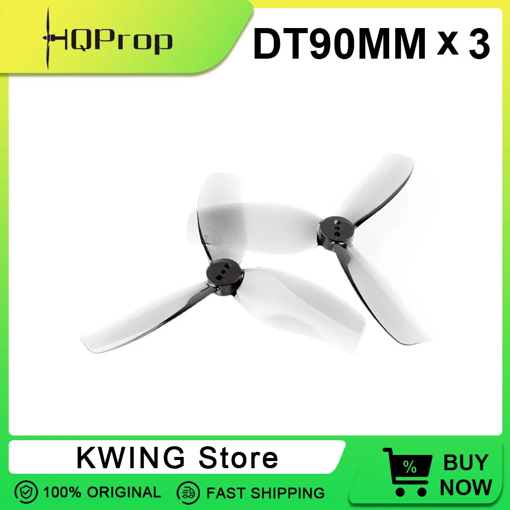 6 pares HQProp Duct-T90MMX3 apertura de hélice 1,5mm 3,5 pulgadas accesorios de 3 aspas para CineWhoop ProTek35 CineLog35 RC Dron de carreras con visión en primera persona