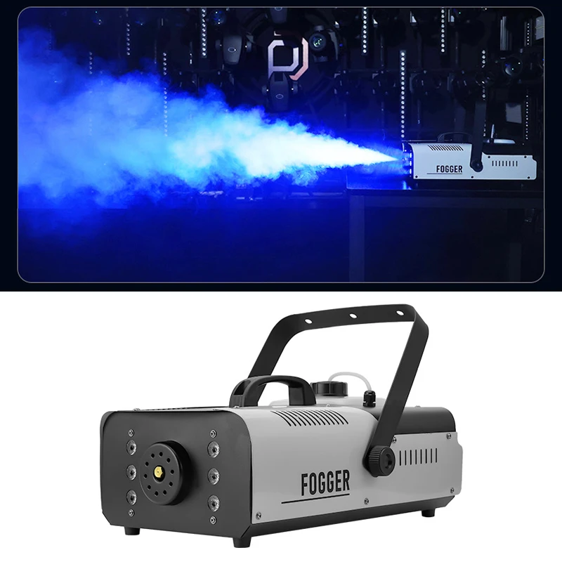 1/2PCS 1500W Fog Machine Wired Remote Control 6-8m Spray 40-60sq.m For DJ Stage Special Effects Machine Disco Dance Fog Machine