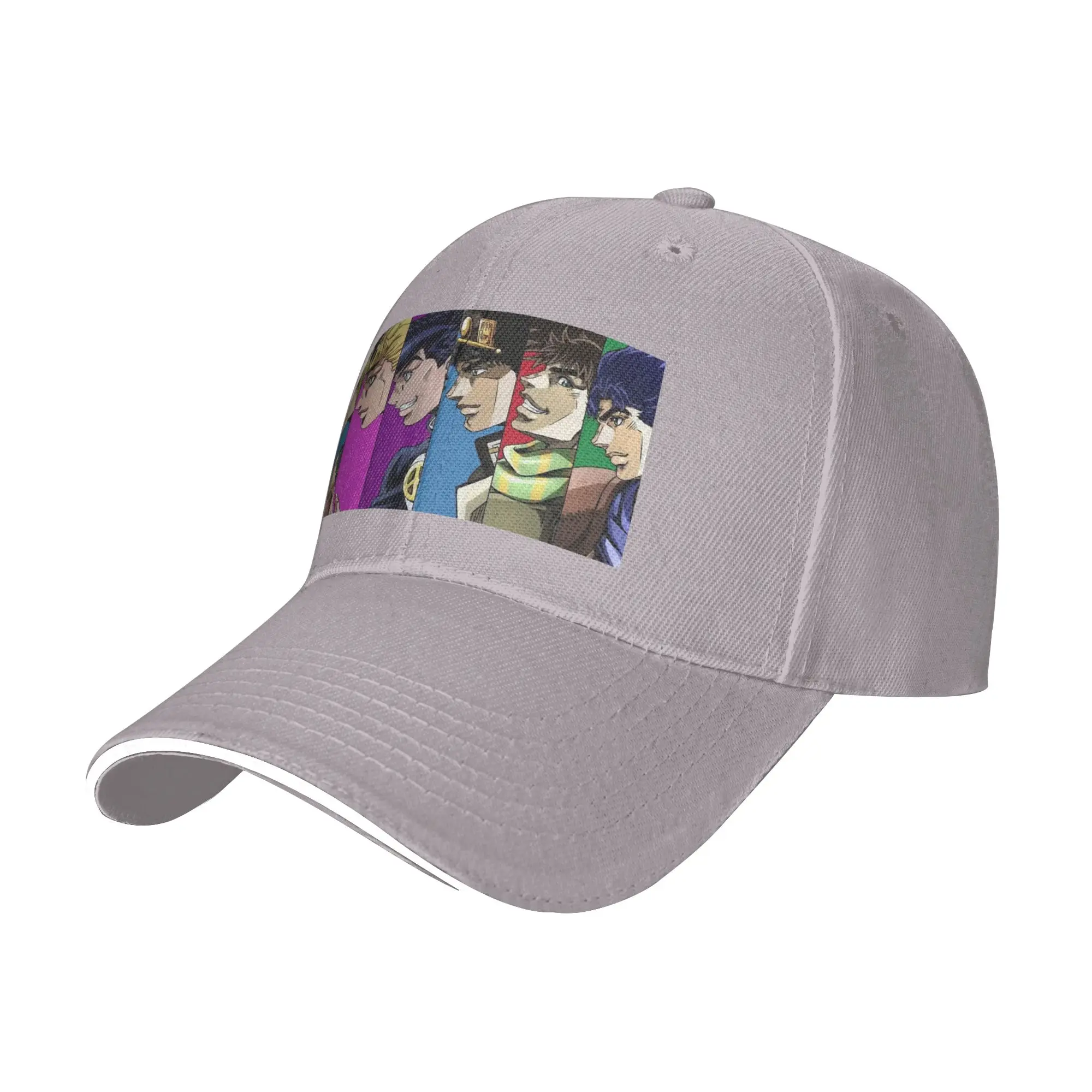 Anime JoJo Bizarre Adventure Cap Fashion Casual Baseball Caps Adjustable Hat Hip Hop Summer Unisex Baseball Hats Customizable
