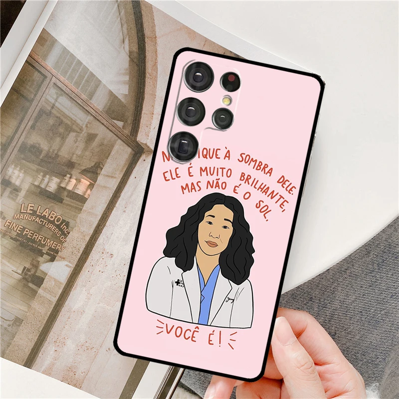 Greys Anatomy Case For Samsung Galaxy S23 S21 S22 Ultra Note 20 S8 S9 S10 Note 10 Plus S20 FE Phone Cover