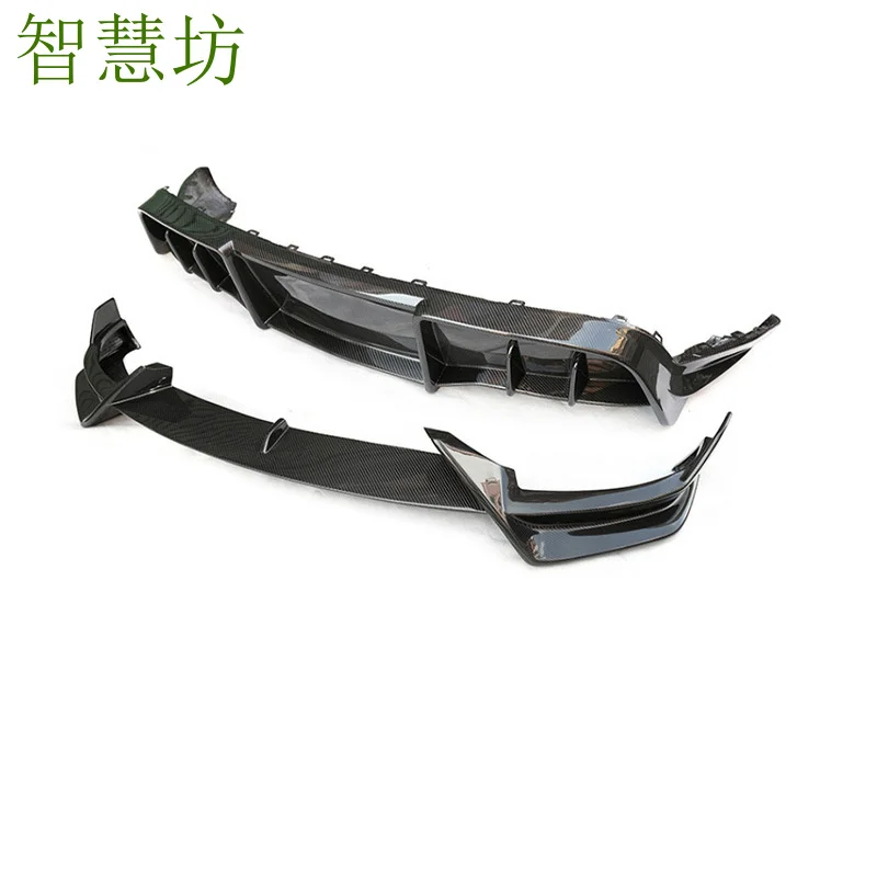 

Suitable for 2021-2024 Tesla MODEL Y Dry Carbon Fiber Surround Front Lip Rear Lip Front Spoiler Tail Lip