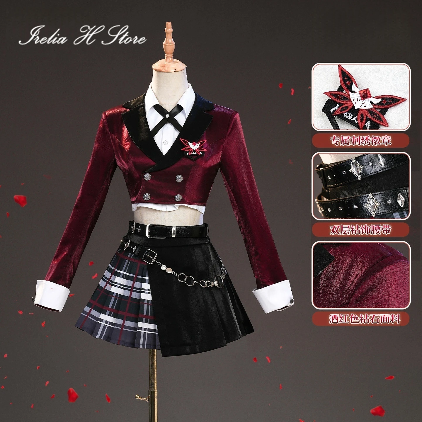 

Irelia H Anime Naraka: Bladepoint Wu Zhen Cosplay Costume Wu Zhen Unifrom Dress Halloween Costumes Female