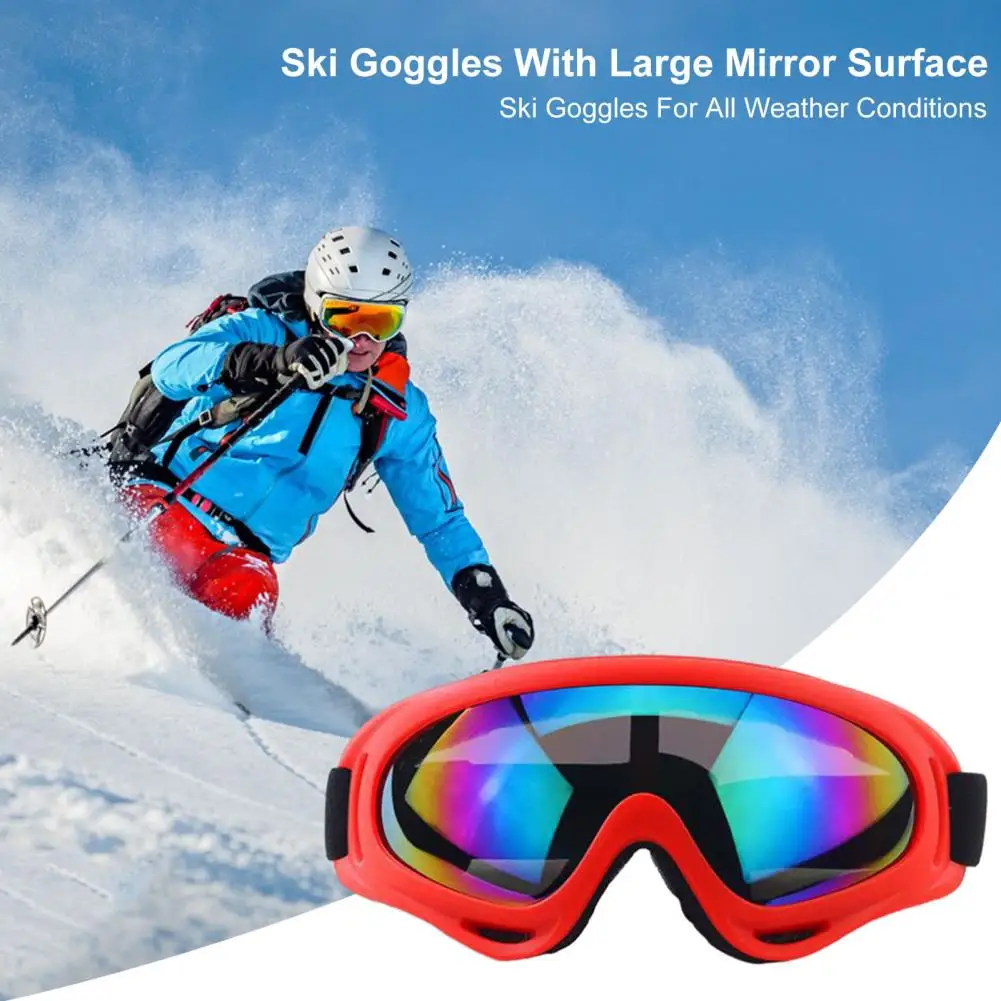 Lunettes de ski avec surface miroir pour hommes et femmes, lunettes de qualité supérieure, design anti-buée, résistant aux chocs, lunettes 506