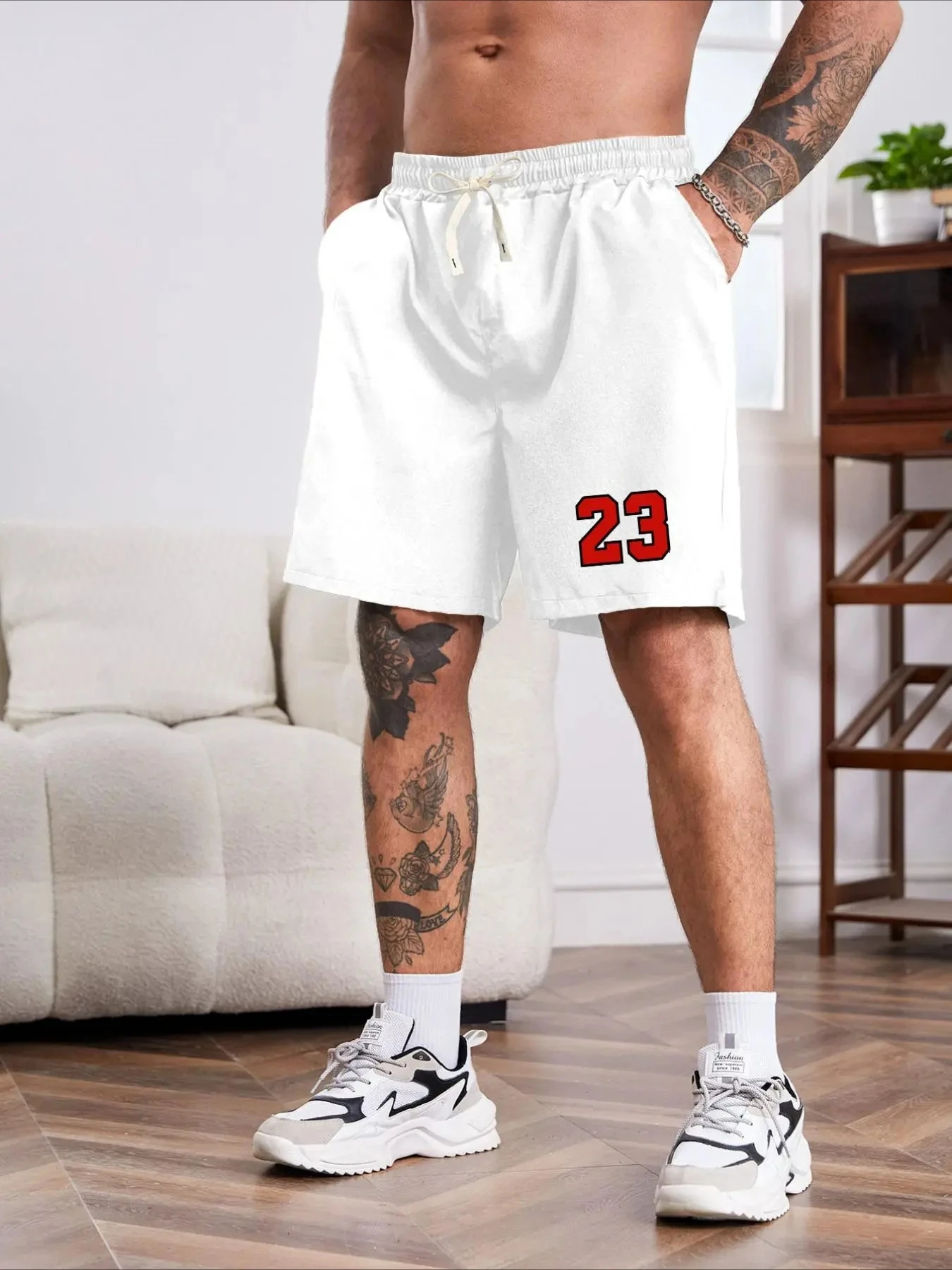New No.23 Fashion Basketball Shorts Beach Shorts Summer Comfort Shorts Sports Shorts Training Running Sports Short Pants Moto