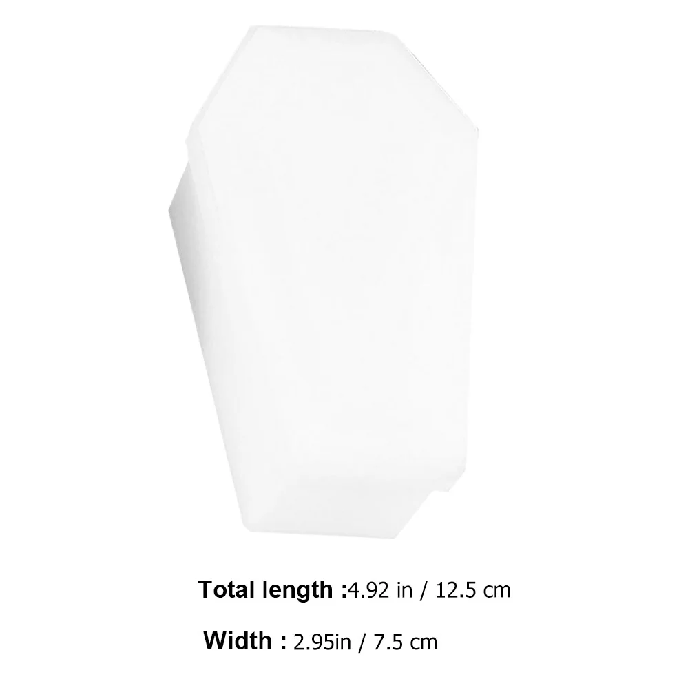 1 مجموعة نعش شكل قالب من السيليكون السلس مرنة عالية الشفافية قابلة لإعادة الاستخدام هالوين DIY بها بنفسك الحرفية قطرة الراتنج قالب الكريستال الغراء