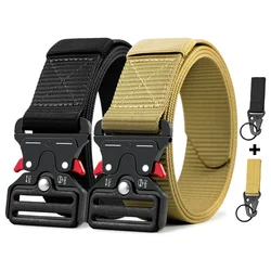 Outdoor Hunting Metal Tactical Belt Alloy Buckle High Quality Multi-Function Marine Corps Canvas Belt for Men Men's Belt