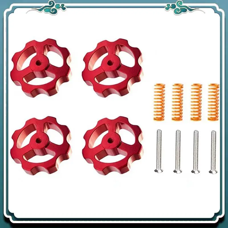 

ABSK - Набор металлических регулировочных гаек для 3D-принтеров Creality Ender 3/3 Pro/3 V2/3 Max, Ender 5/5 Plus/5 Pro, CR10, с ручной регулировкой