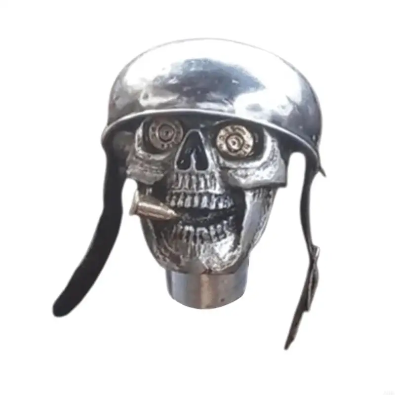 J60F Resin Steel Helmets Skull Soldier Gear Shifter Knob Lever Handle Suitable for Enhances Driving Experience Long Term Use