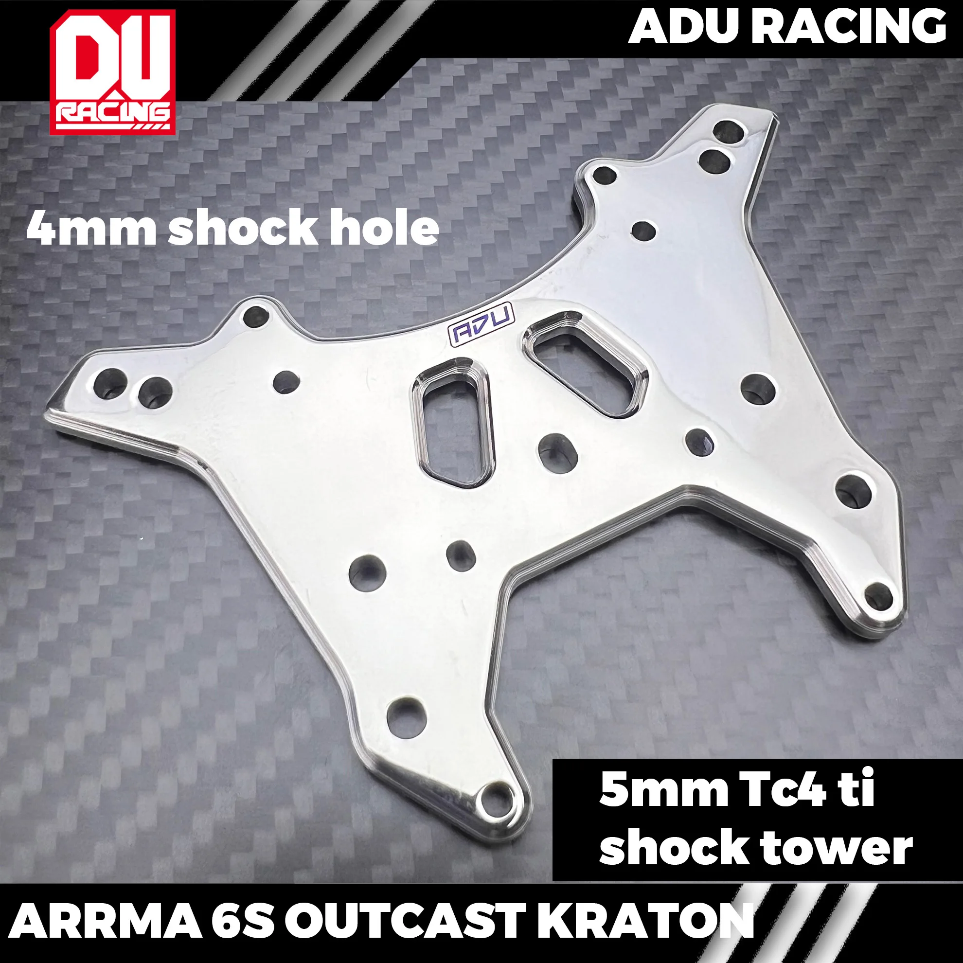 

ADU Racing Shock TOWER CNC TC4 ti ДЛЯ ARRMA 6s KRATON EXB V2 И V6 OUTCAST KRATON