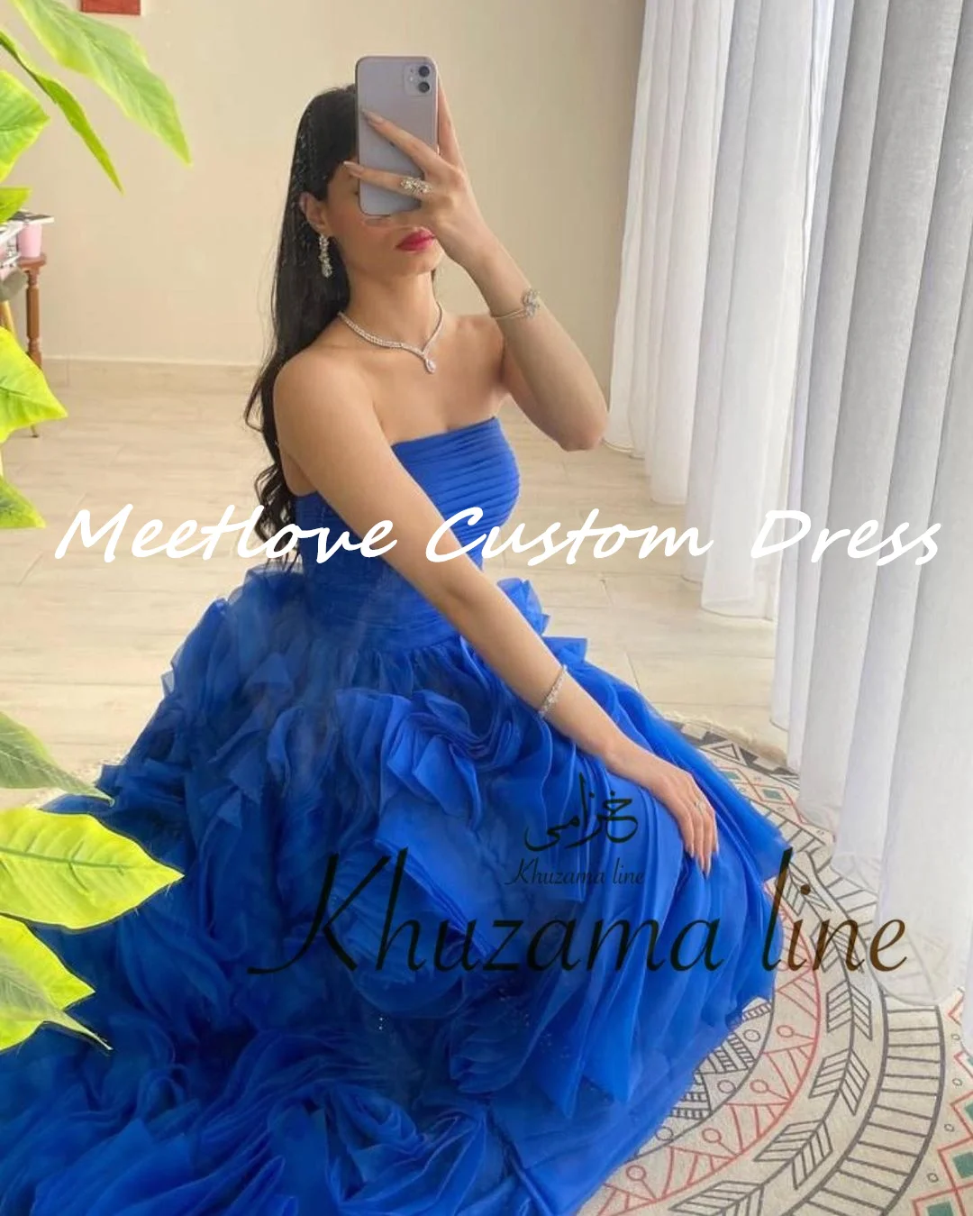 Meetlove Customized Strapless فستان حفلات الزفاف Elegant and beautiful dresses for women Formal occasion dresses Wedding Party