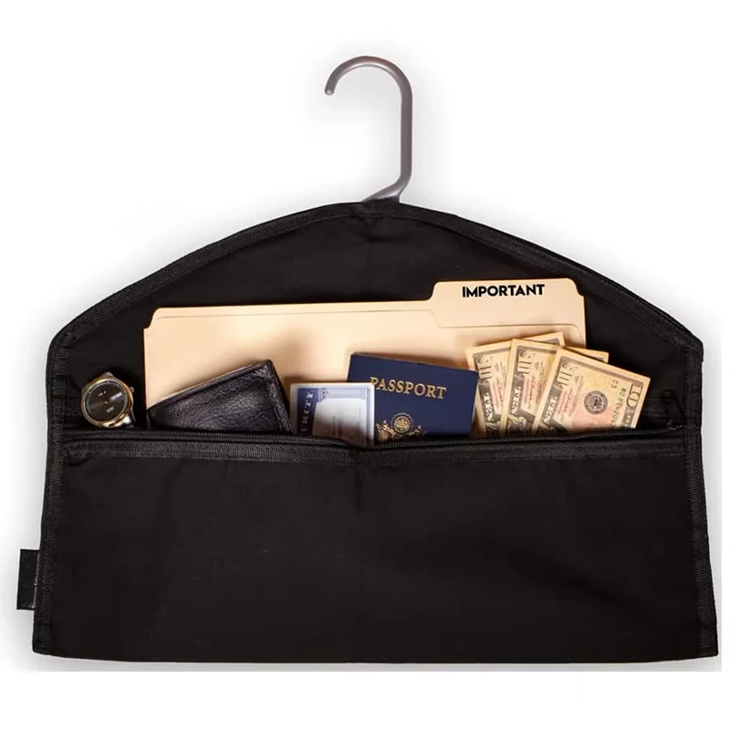 Wardrobe Hidden Hanger Bag,Hidden Wallet,Can Hide Money,Documents,Watches,Other Valuables,Hidden Storage for Various Valuables