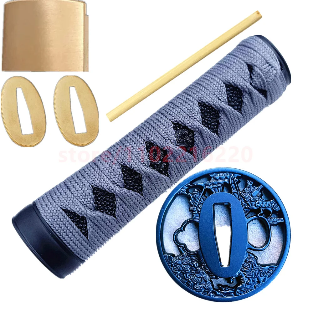 

Nice 15cm Tsuka Hilt Handle Alloy Guard Handguard Tsuba Brass Seppa Habaki For Real Japanese Japan Samurai Katana Sword FIttings