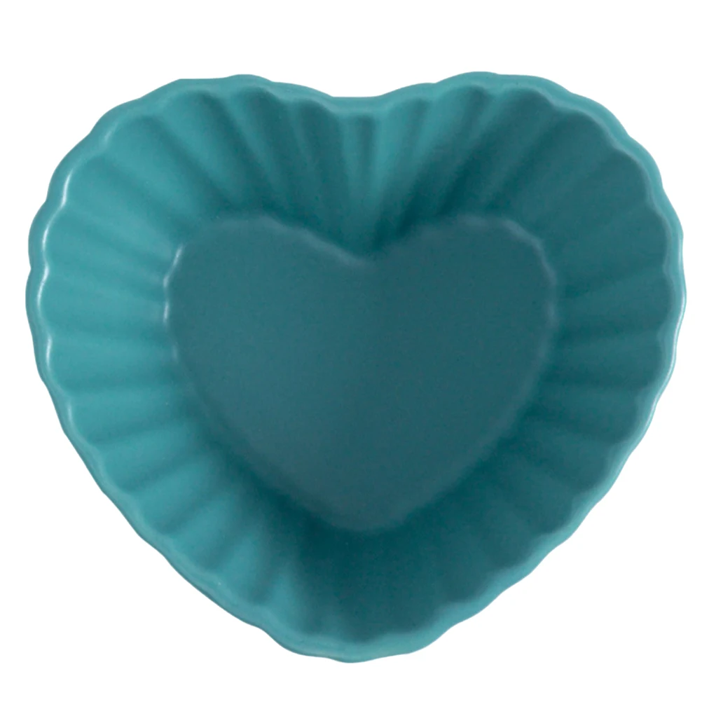 1 قطعة وعاء السيراميك على شكل قلب لون عشوائي الإبداعية الحلوى سلطة الفاكهة تخدم السلطانية لجمع الأسرة حفل زفاف