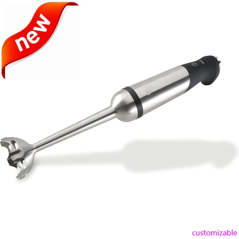 

НОВЫЙ-Вселенный погружной блендер из нержавеющей стали, 2 предмета, турбо-функция, 600 Вт, съемный, регулируемый контроль скорости, ха