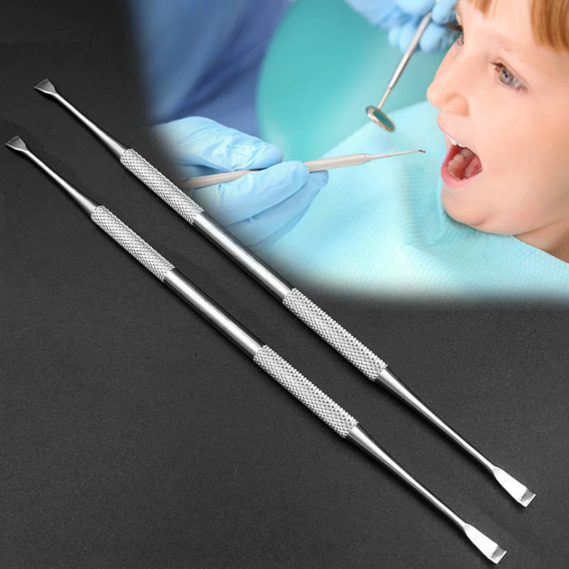 

1 шт., очиститель, стоматологические инструменты для чистки из нержавеющей стали, двойной зонд, серп, мотыга, зубные изделия, инструменты для ухода за полостью рта