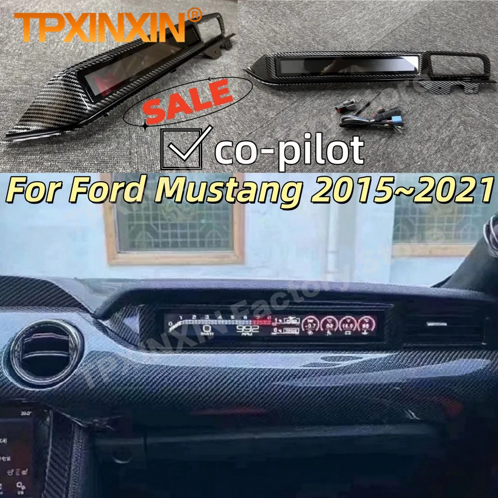

Панель приборов Co-pilot LCD для Ford Mustang 2015-2021: Виртуальный кокпит с Android-дисплеем, Plug and Play
