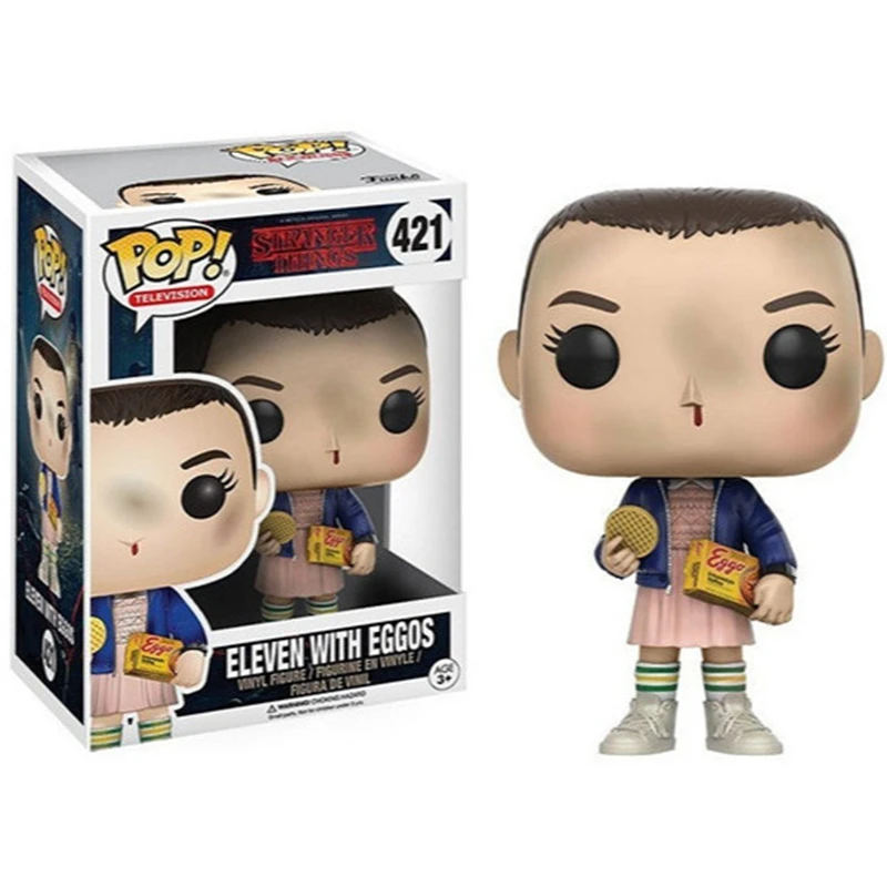 NEW!!! FUNKO POP Stranger Series #1462 Eddie #1250 Dustin Steve Robin Eleven Vinyl Action Figure Collection Models for Gifts