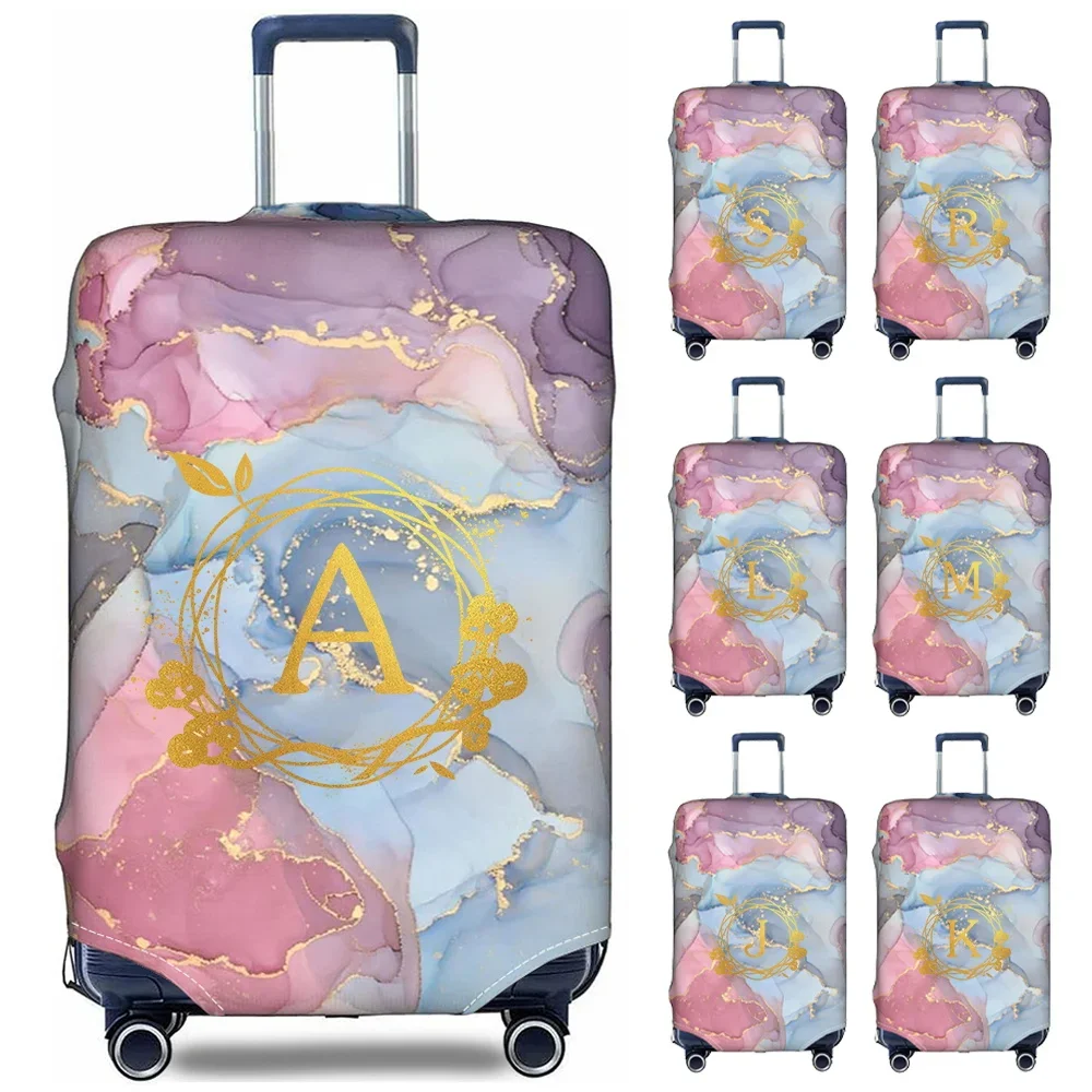 Travel Suitcase Set Is Suitable for 18-32 Inch Stretch Fabric Covers Travel Accessories Luggage Protection Covers Wreath Pattern