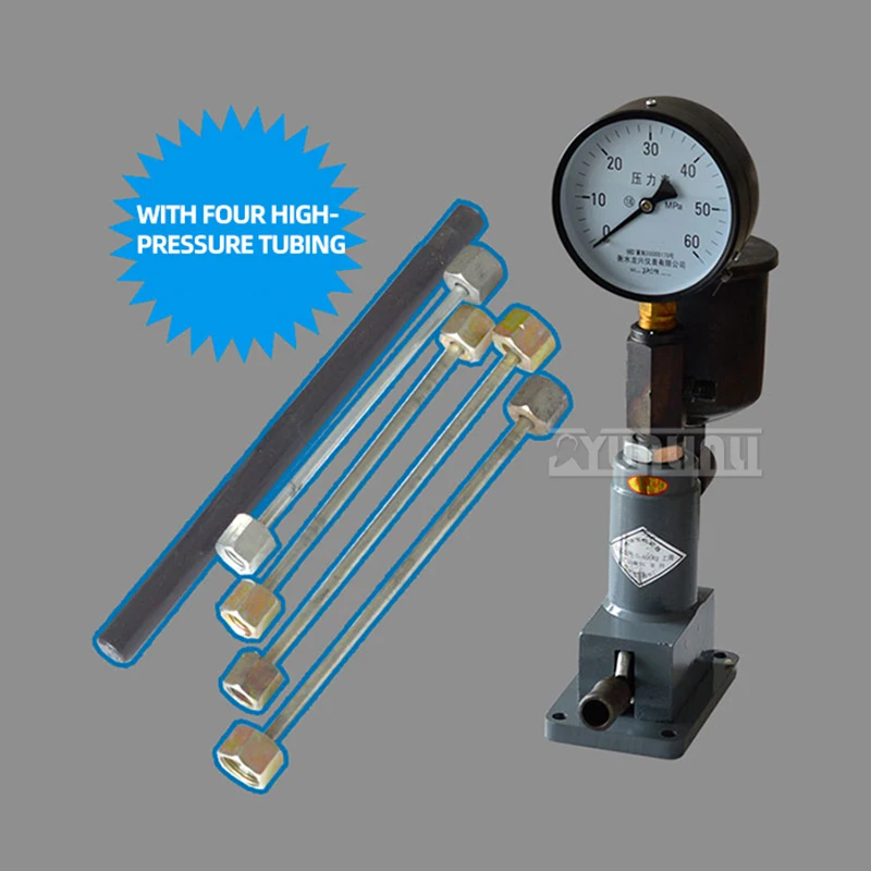 Handdruktester Oliemondstuk Testmachine Brandstofinjector Tester Testbank Oliemondstuk Detector Met 4 Buizen