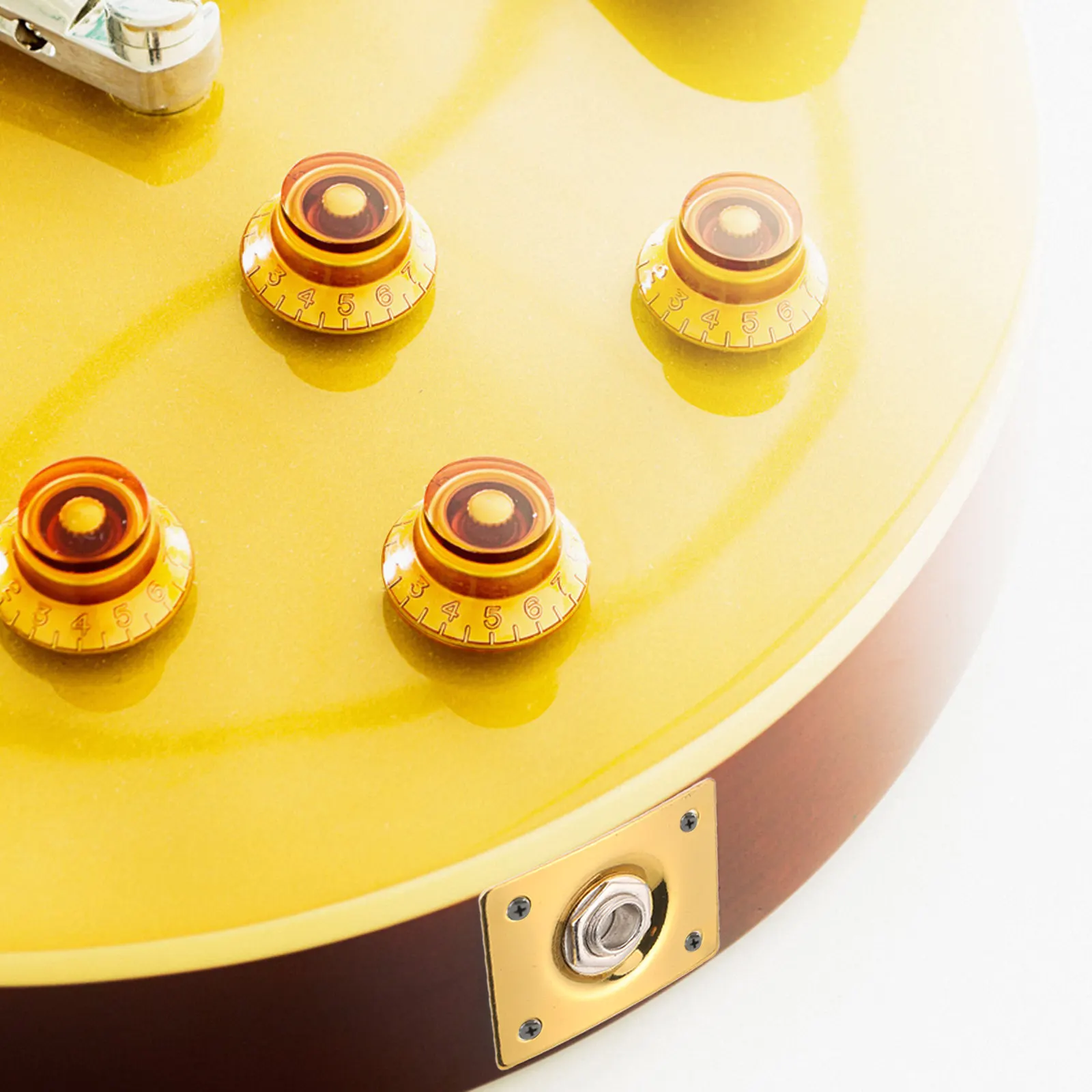 

Комплект из 4 квадратных гитарных разъемов с выходом Pure Tone для электрогитары: чистый звук, износостойкая конструкция