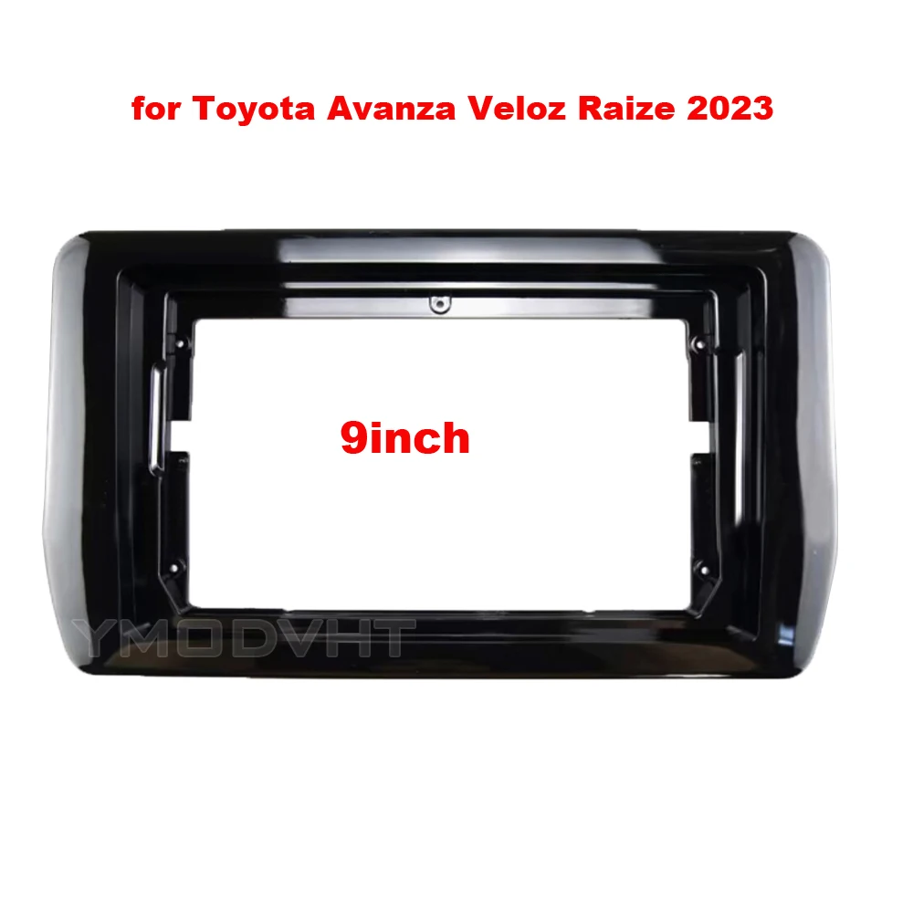 9inch Car Radio Fascia for Toyota Avanza Veloz Raize 2023 DVD Stereo Frame Plate Mounting Dash Installation Bezel Trim Kit