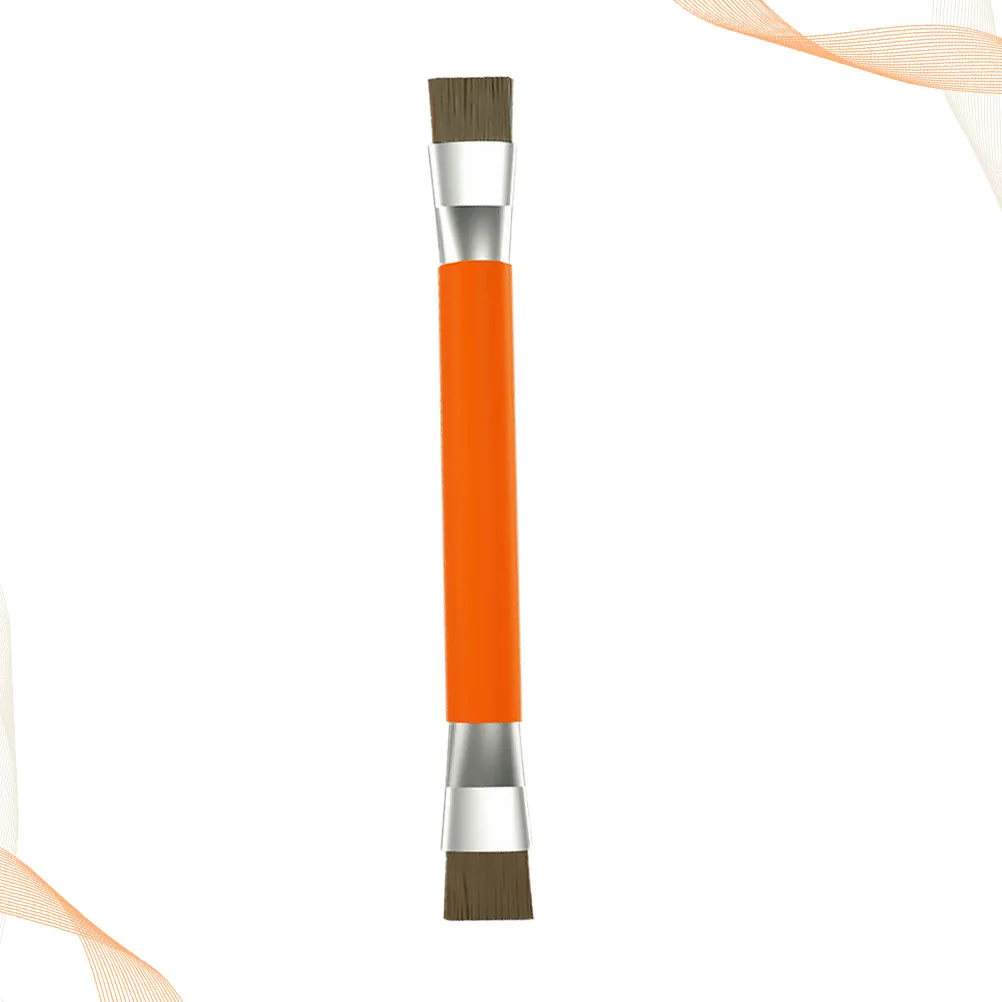 

Антистатическая щетка для чистки с двумя головками, инструмент для обслуживания цепи процессора премиум-класса телефона, желтая прочная удобная ручка, компактный дизайн