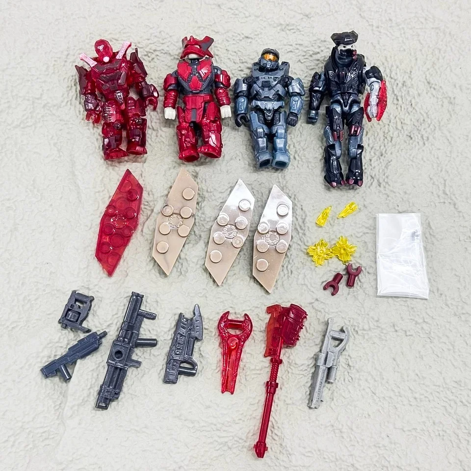 

Pack 4pcs Mega Bloks Infinite Spartan Esharum Inslan Gadget Griffin Figures