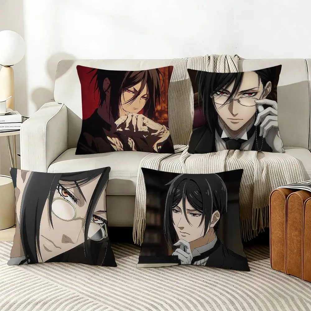 

S-Sebastian M-Michaelis Various Sizes Square Pillow Case For Car Home Bedchamber Decor