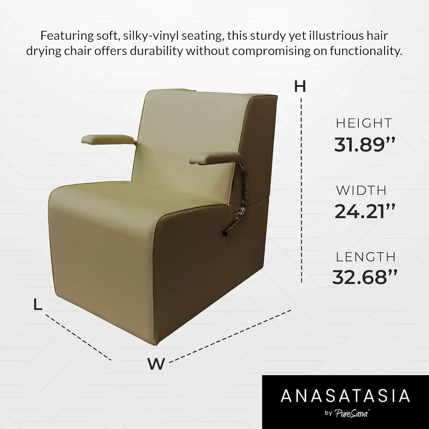 Professional Platform Dryer Chair [2037] by PureSana (Tan)