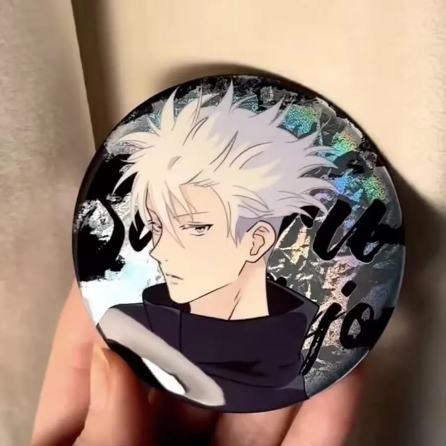 

Периферийные устройства Doujin «Jujutsu Kaisen» «Gojo Satoru» брошь в лазерном стиле, 2D Doujin с высоким уровнем внешнего вида Низ