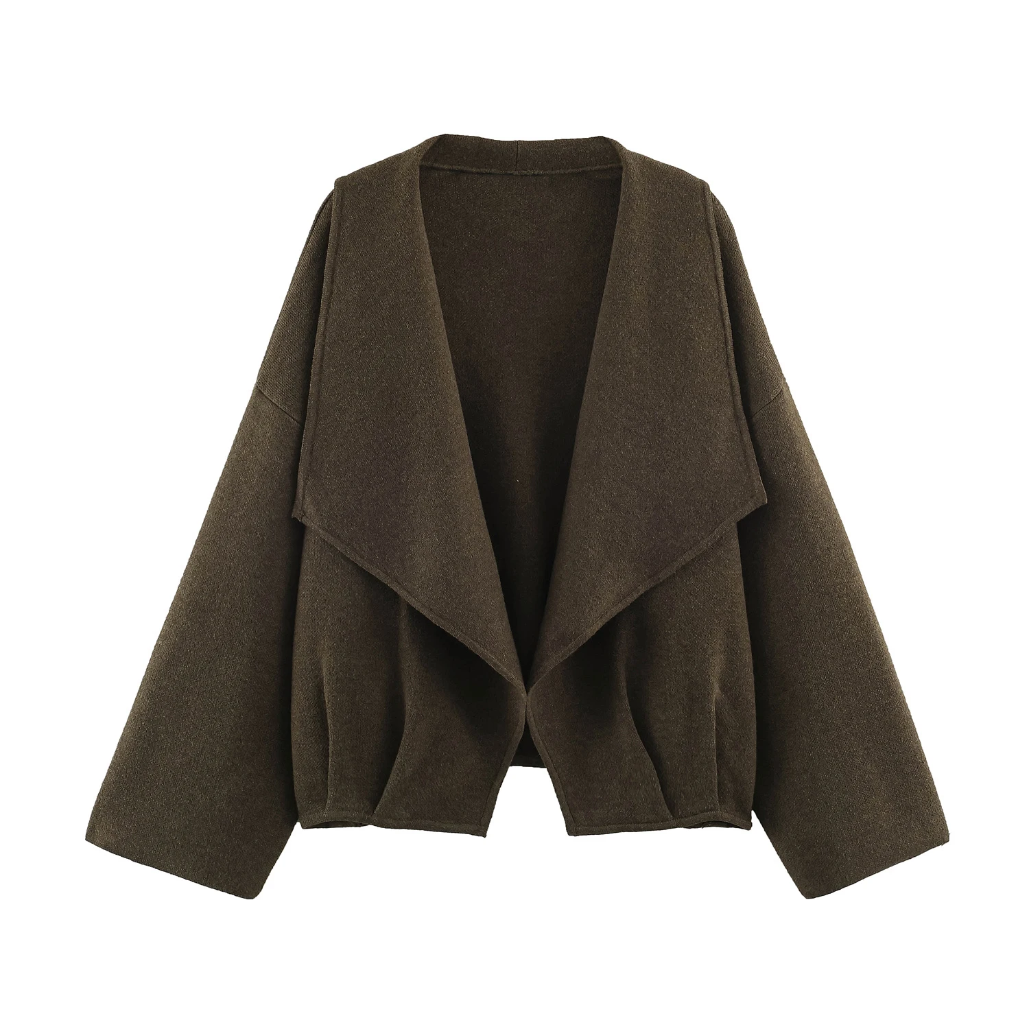 European and American autumn new women's clothing simple fashion long sleeved casual comfortable knitted cardigan jacket