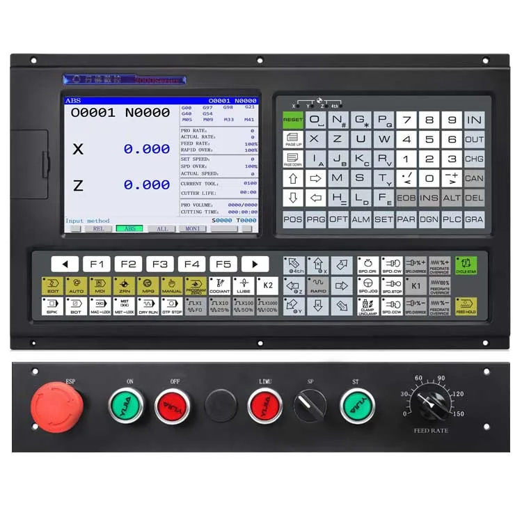 Sistem kontrol bubut 2 sumbu CNC controller kit mirip dengan GSK Delta Syntec controller