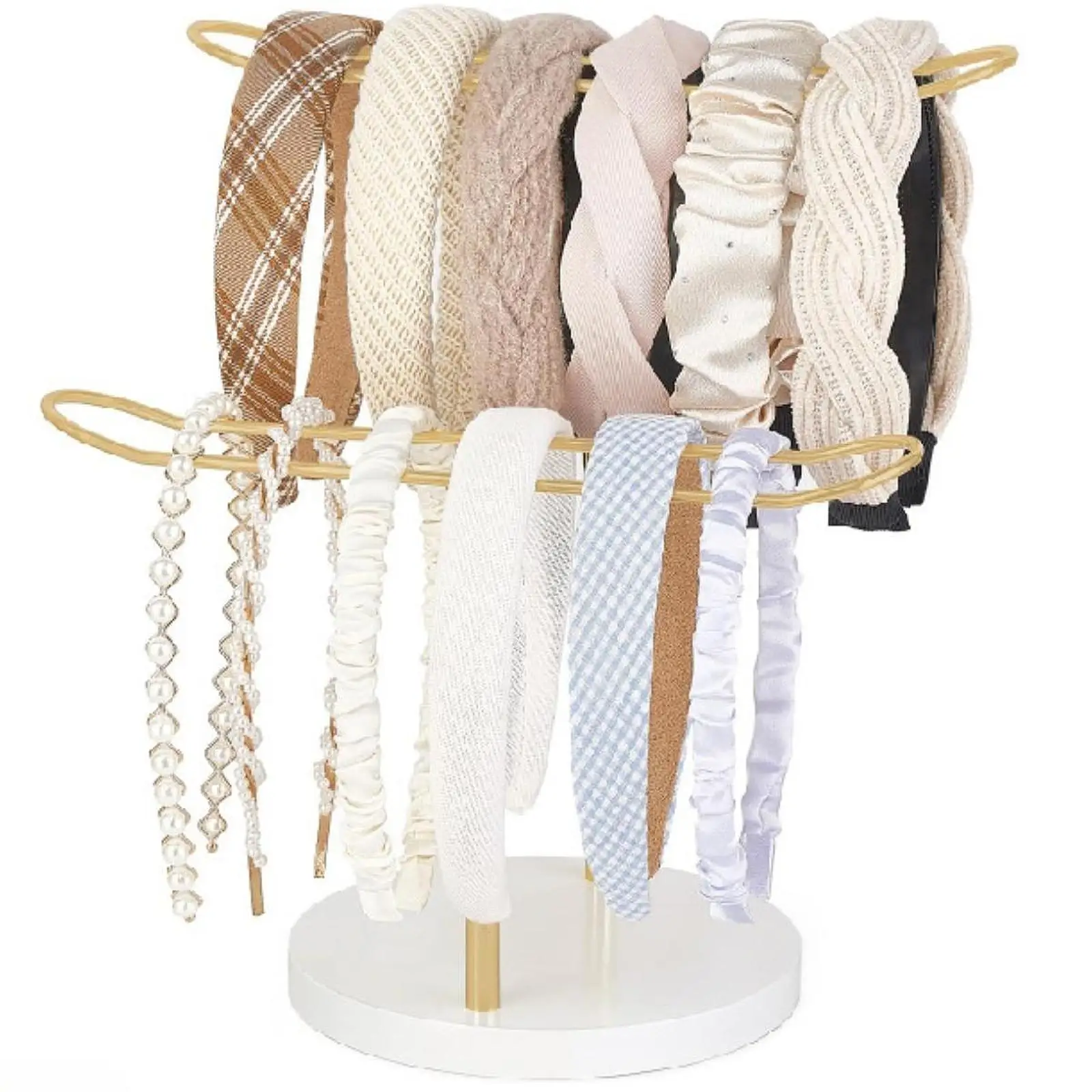 Headband Holder Organizer Metal Jewelry Display Rack for Hairband Hair Accessories Hair Hoop Hairband Display Stand Storage Rack