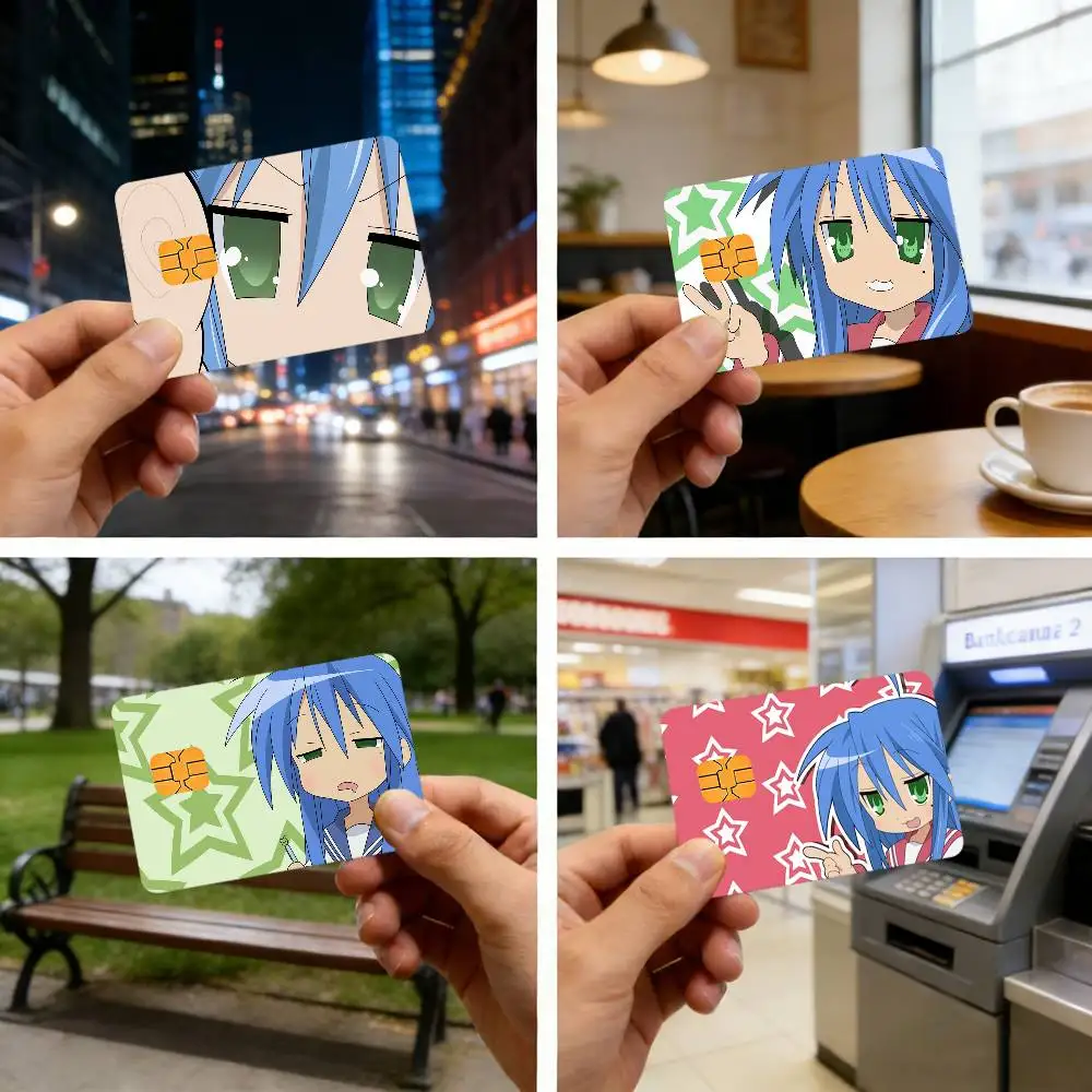 L-Lucky S-Star Bank Card Sticker Film Skin Cover for Debit Credit Bank Card Ultra-Thin and Fade-Resistant