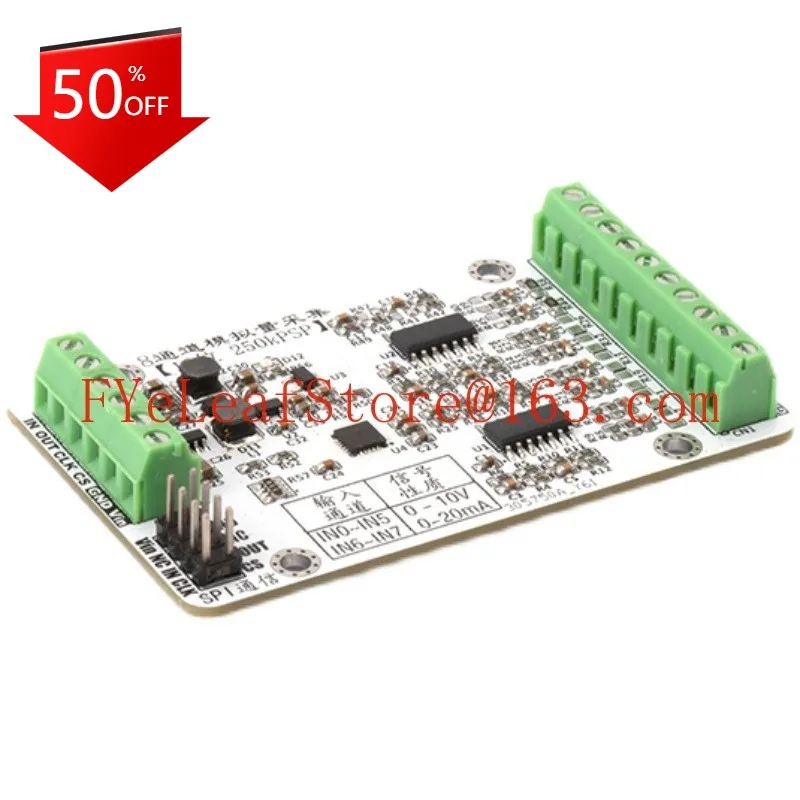 

Eight way high-speed ADC module AD7689 acquisition module SPI communication 0-10V analog signal acquisition