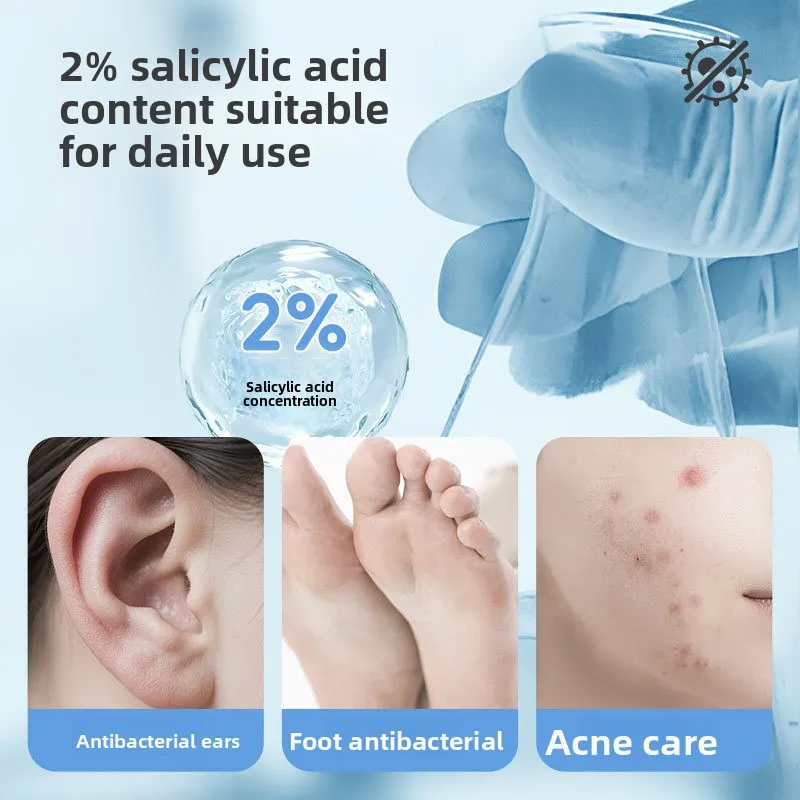 مسحات القطن بحمض الساليسيليك (التغليف الفردي) - الشركة المصنعة لحل البكتيريا لإزالة حب الشباب على الوجه