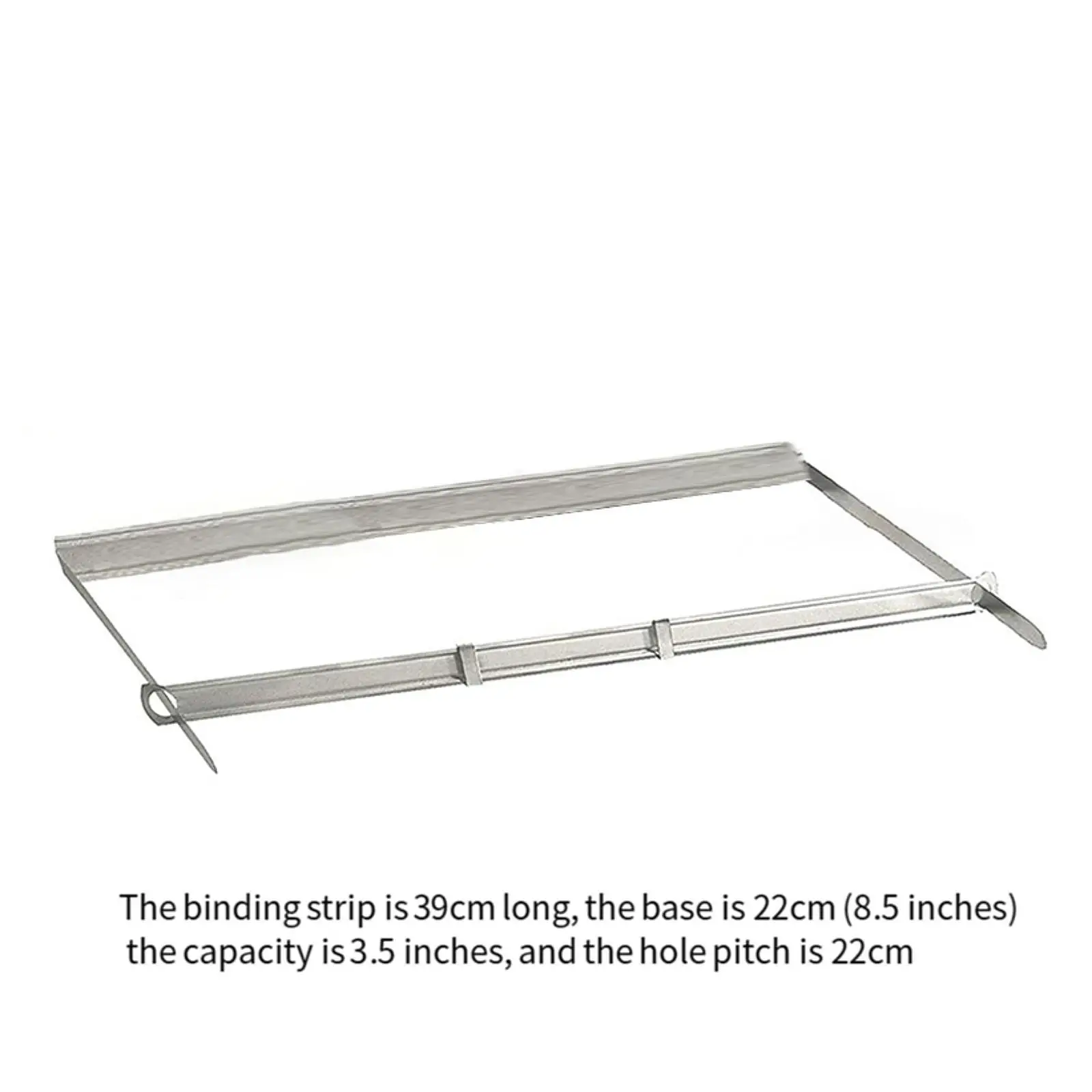 50x Prong Paper Fasteners, 3.5" Capacity, Easy to Operate, Metal Professional File Binding 8.5 inch Base for Documents School