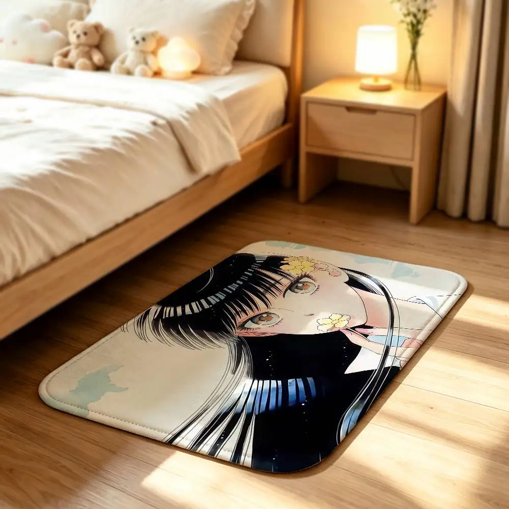 After the Rain Akira T-Tachibana Anti‑Slip Floor Mat Short Plush Rug mat Soft Comfortable Machine Washable Home Decor