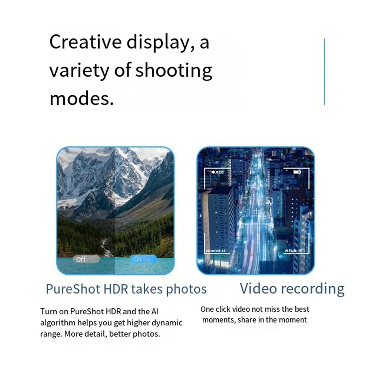뉴텍 액션 썸 카메라 손떨림 방지 4K WIFI 포켓 카메라 무선 리모컨 야외 사이클링 바디캠 스포츠 카메라 B