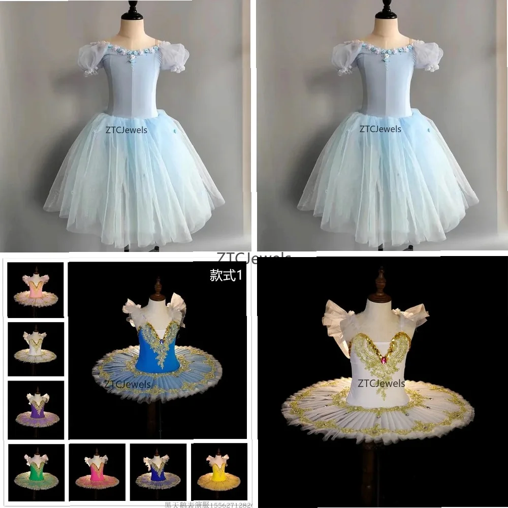 light-blue-puff-sleeve-romantic-tutu-skirt-ballet-dress-for-women-adult-girls-cosplay-dance-performance-costume