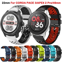 22mm Watch Band For COROS PACE 3/APEX 2 Pro/APEX 46mm Strap Replacement Strap For COROS APEX Pro Watchbands