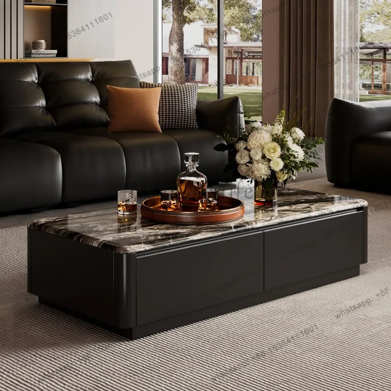 LD Storage Organizer Coffee Table Modern Luxury Writing Moving Drawers Dinner Side Table Living Room Living Room