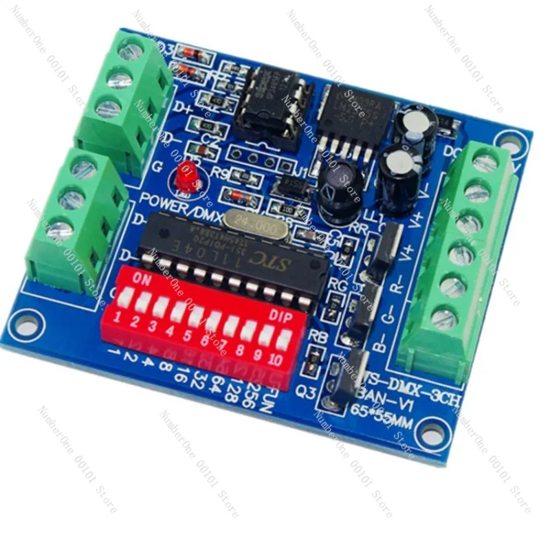 WS-DMX-3CH-BAN-V1 led DMX512 decoder led controller