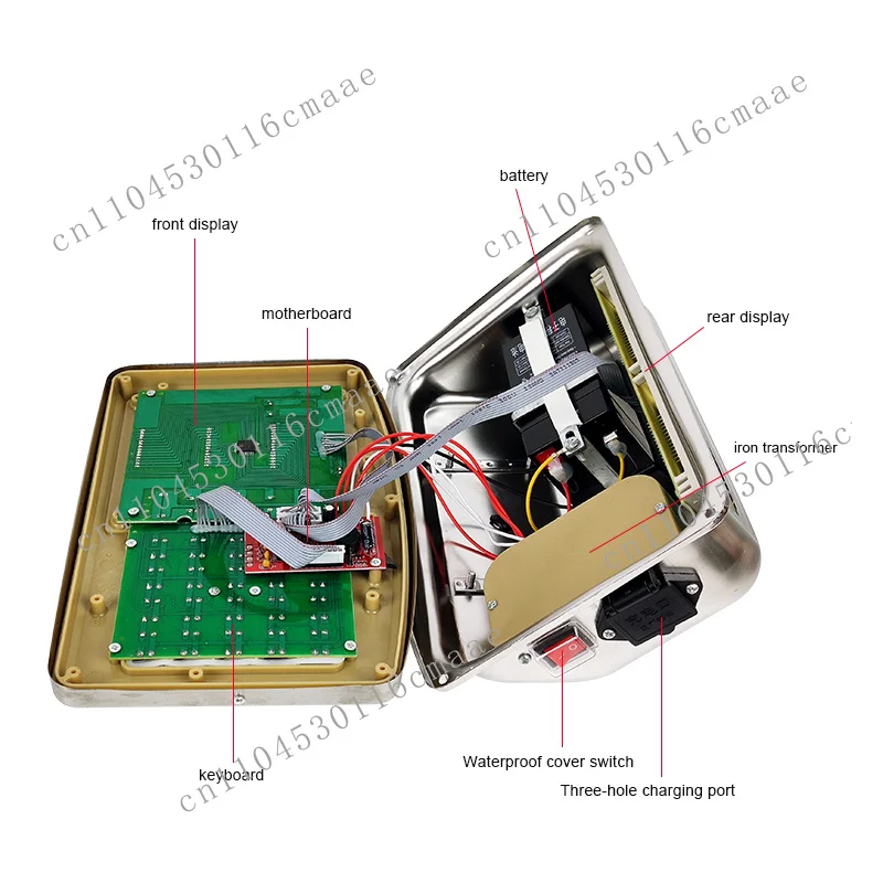 Dual Display Light Emitting Diode/LCD Weighing Scale  Stainless Steel Keyboard Indicator